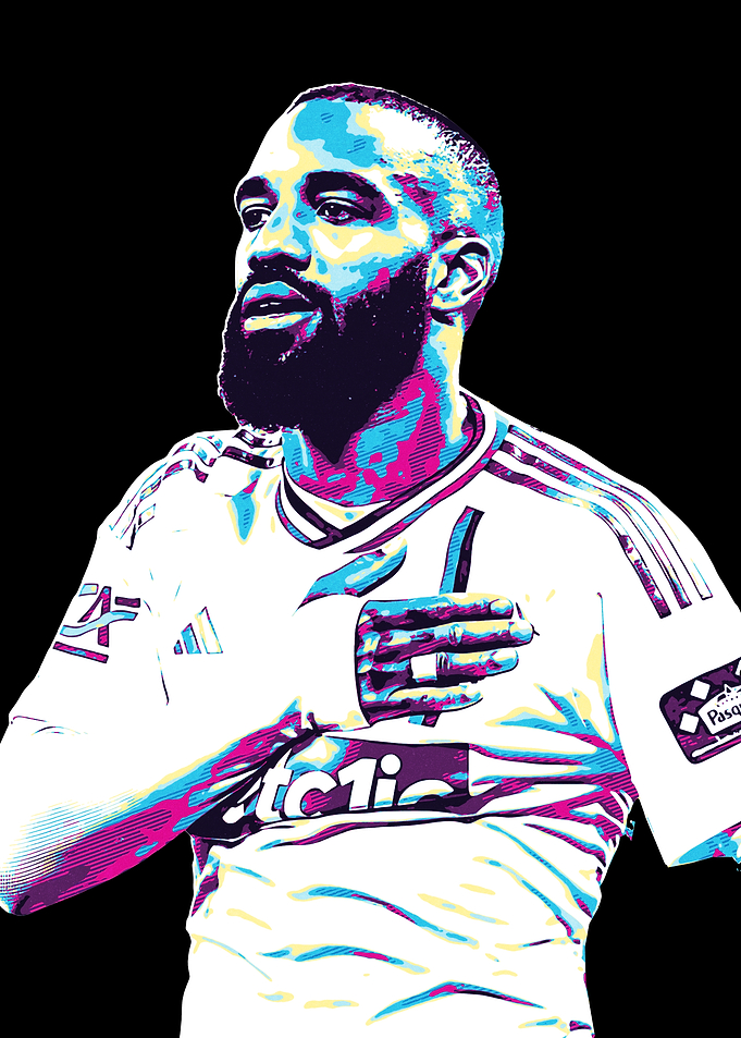 Pop Art Soccer Player Portrait