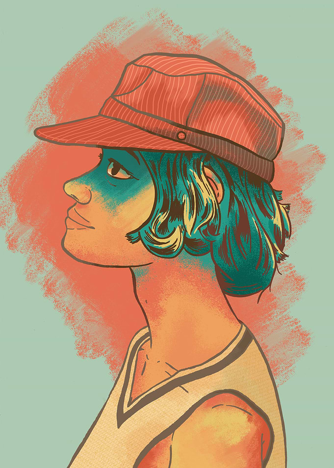 Retro Rock girl