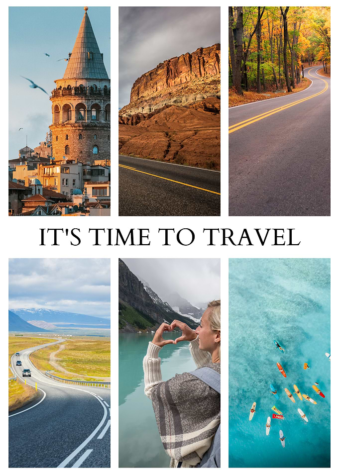 It's Time to Travel Collage