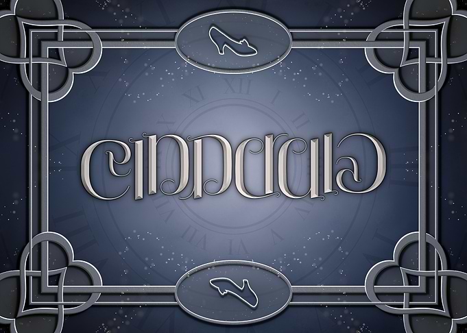 'Cinderella' Ambigram