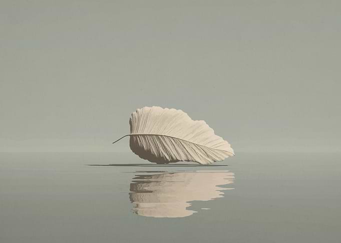 Leaf Reflection in Water