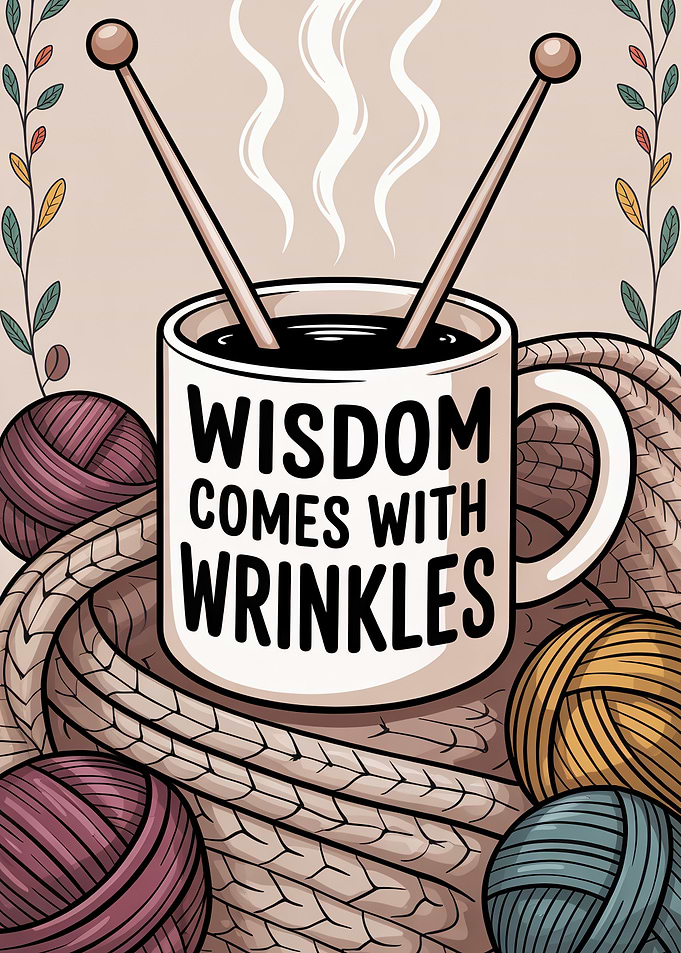 Wisdom Comes With Wrinkles Mug