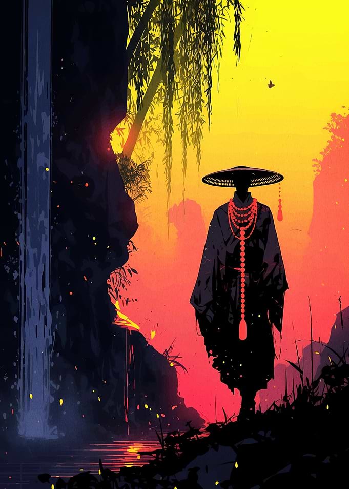 Monk in Nature