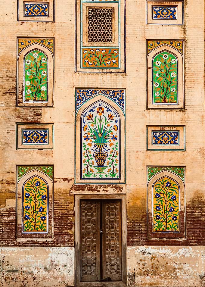 Wazir Khan Mosque Wall Detail