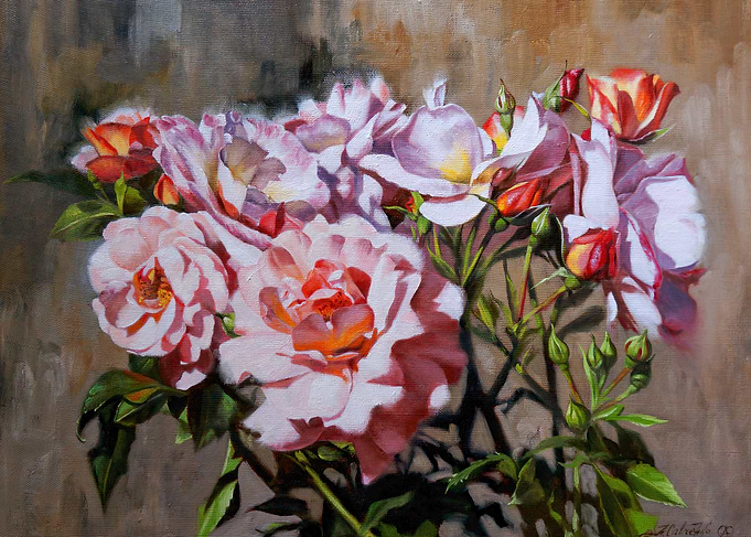 Roses Painting Still Life