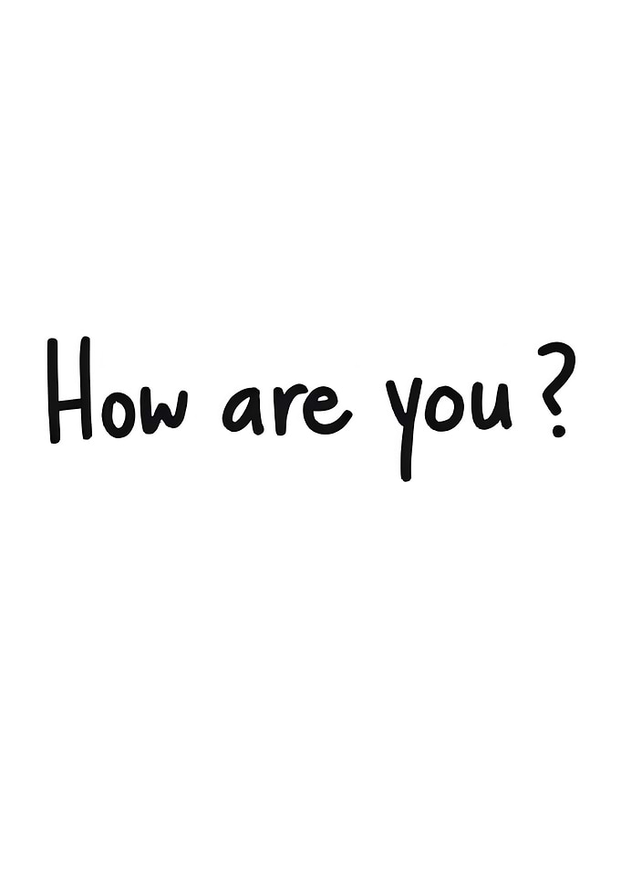 How are you? Text Art