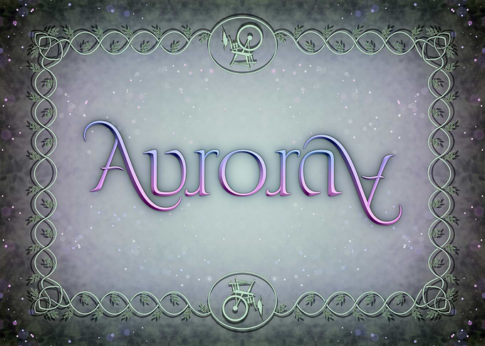 'Aurora' Ambigram