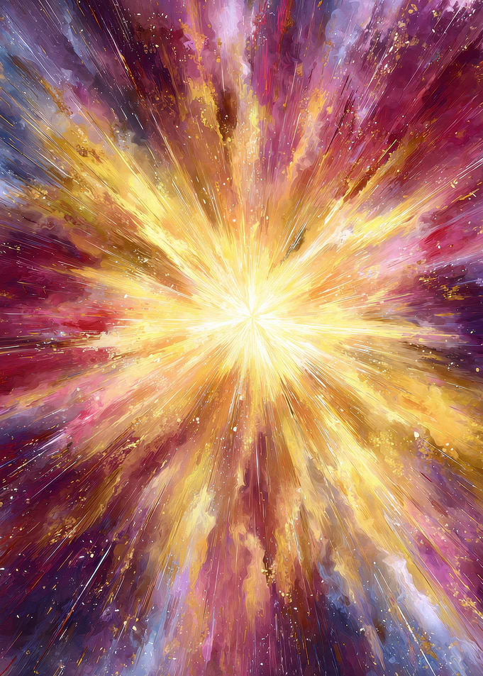 Abstract Explosion of Light and Color