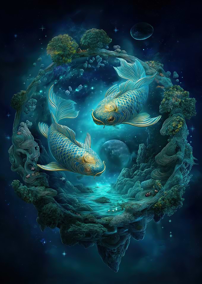 Celestial Pisces Zodiac Sign