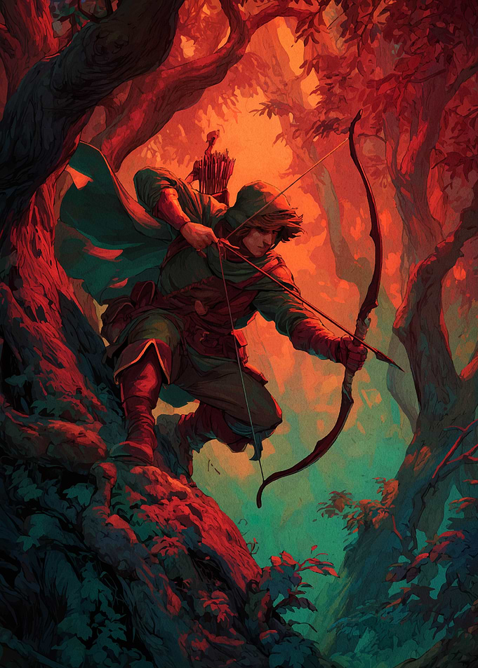 Archer in Forest