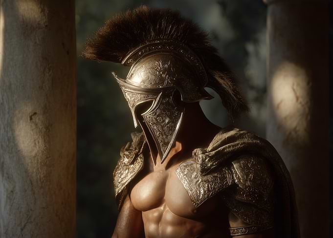 Sunlit Spartan Guard