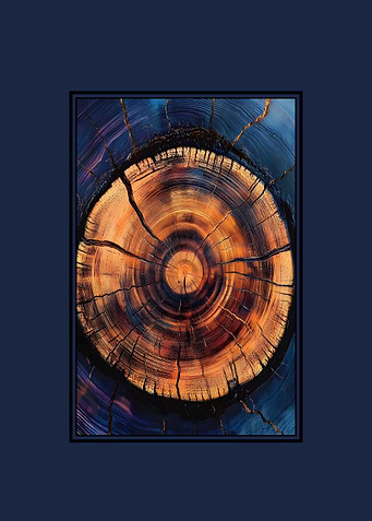 Abstract Tree Ring Art