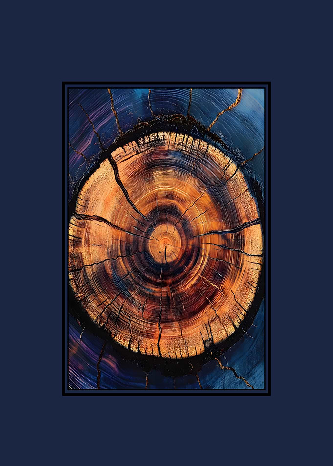 Abstract Tree Ring Art