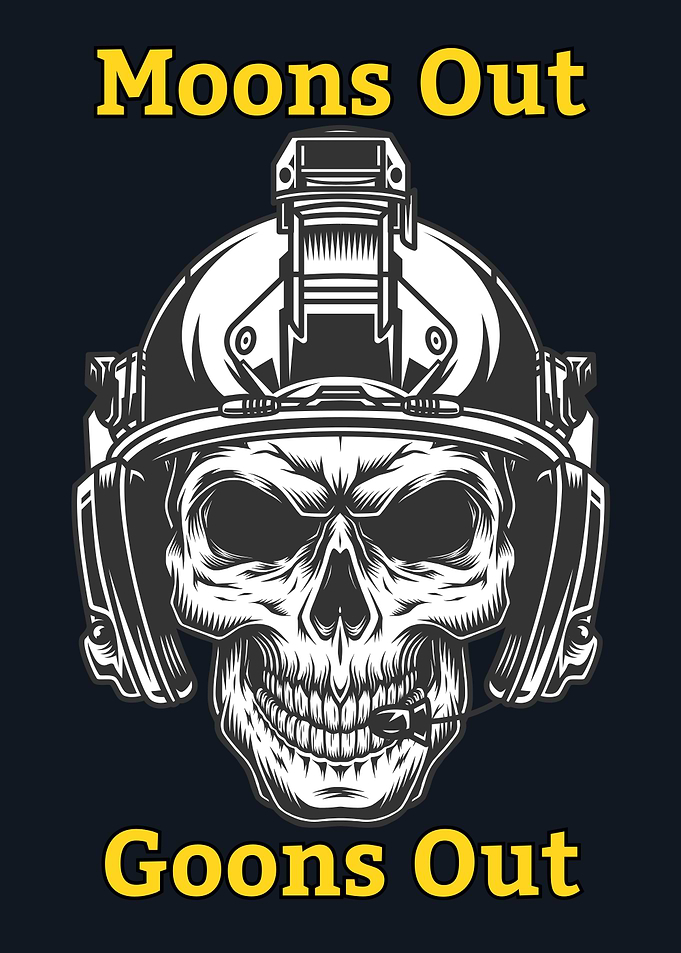 Moons Out Goons Out Skull
