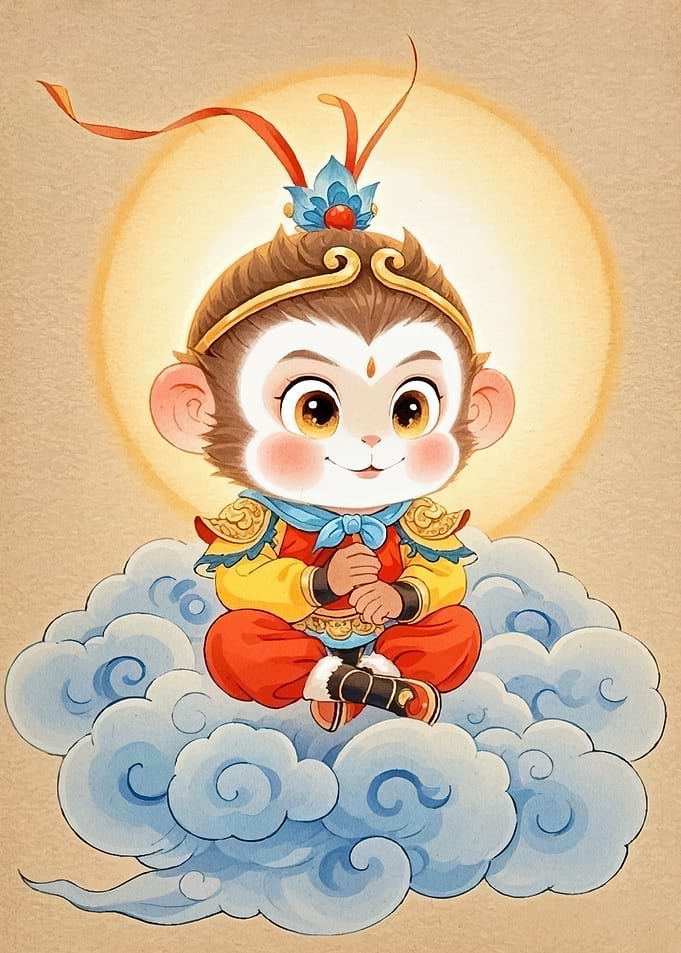 Cute Monkey King Cloud