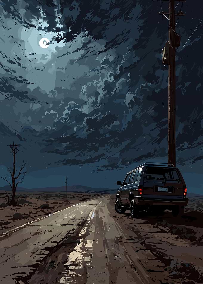 Night Road Trip