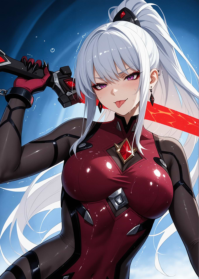 Anime Girl with Sword