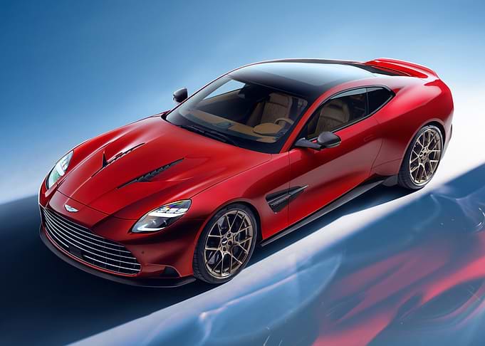 Red Aston Martin Vanquish Zagato Coupe