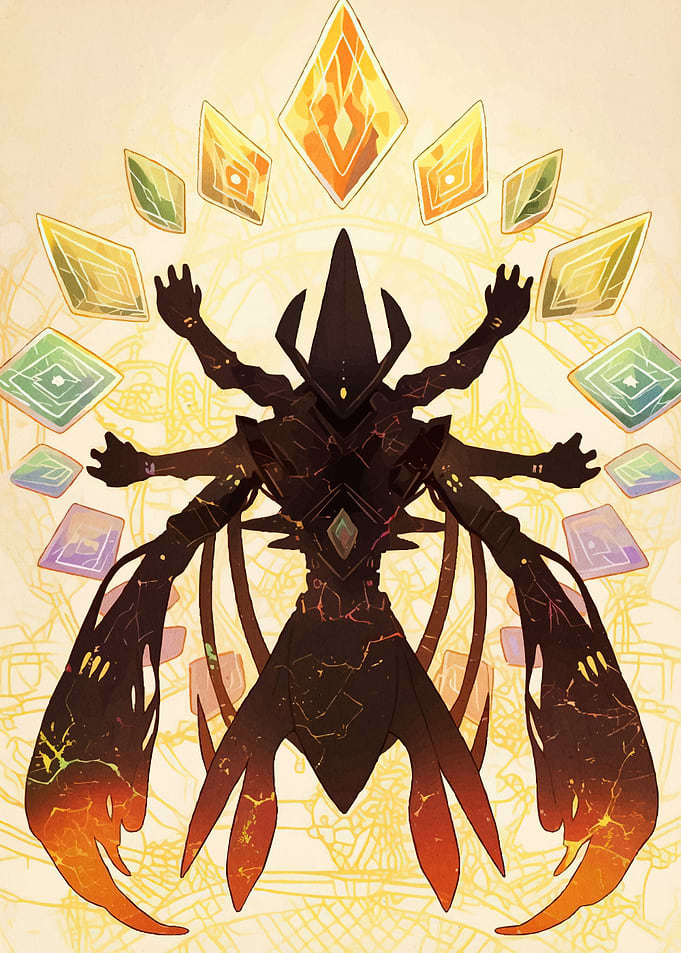 Abstract Figure Diamond Halo