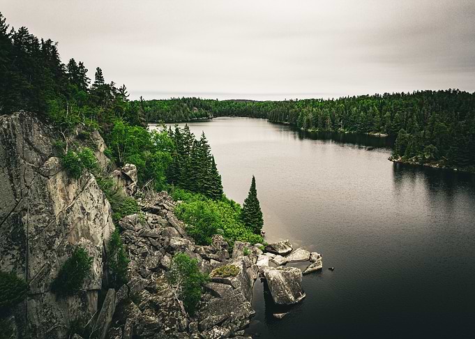 Lake and Forest in Canada