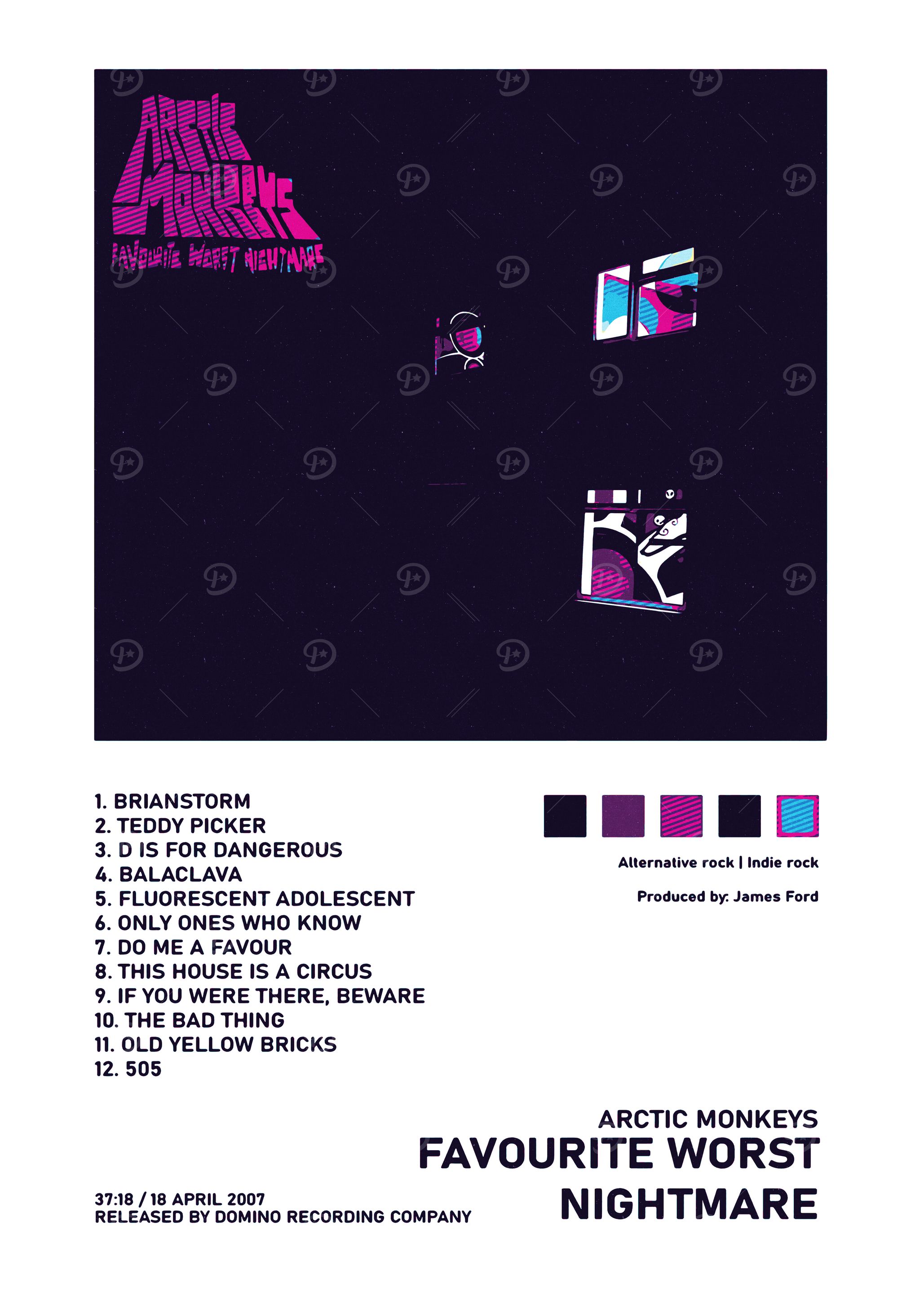 Arctic Monkeys Favourite Worst Nightmare Album