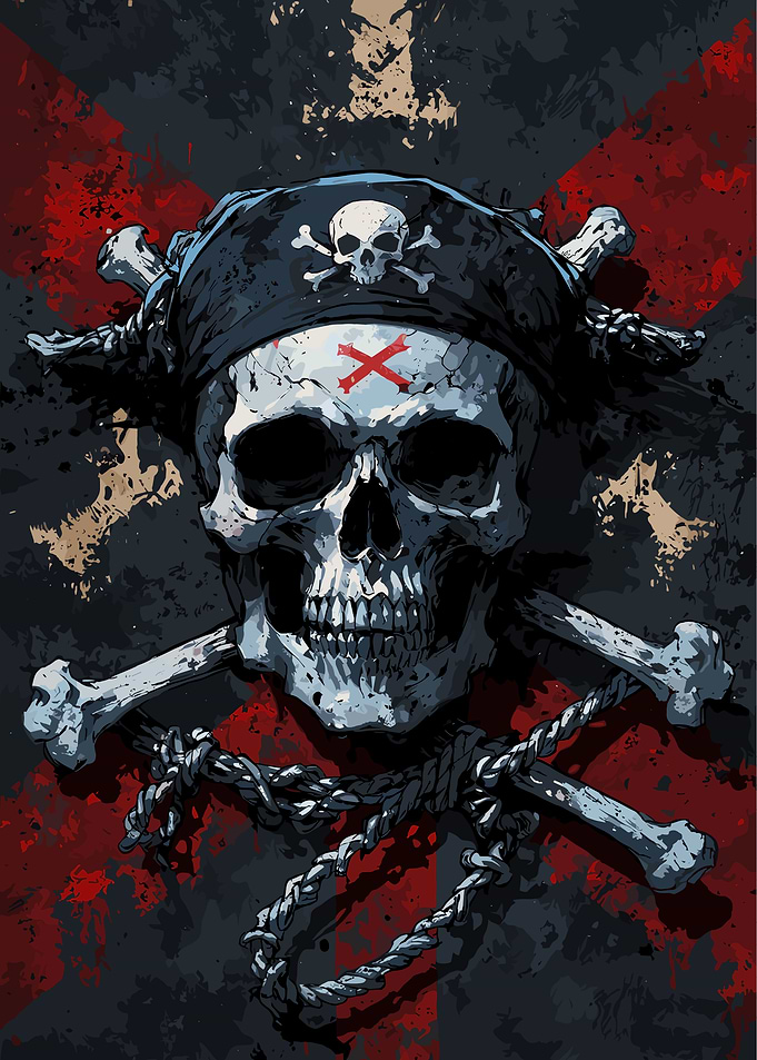 Pirate Skull with Crossbones