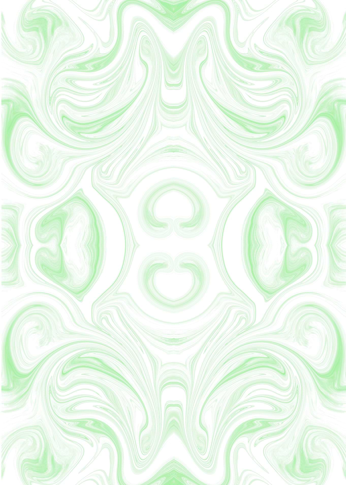 Abstract Green and White Swirl Pattern