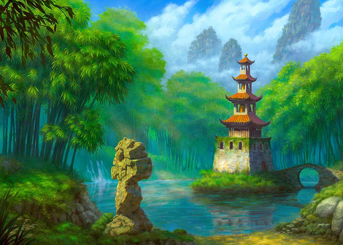 Pandaria's Verdant Pagoda Sanctuary