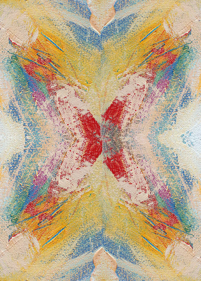 Abstract Butterfly Painting