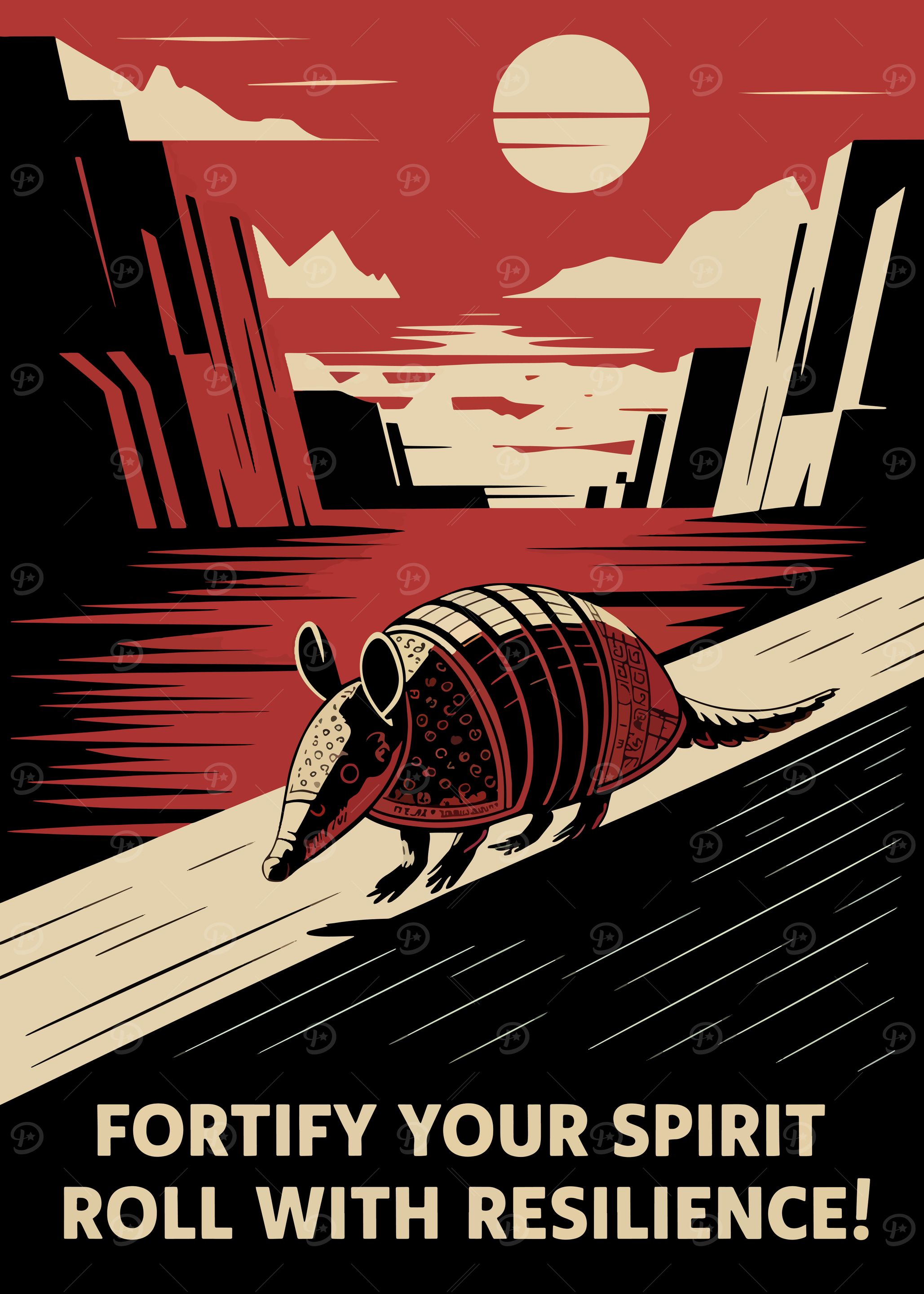 Armadillo Resilience Poster