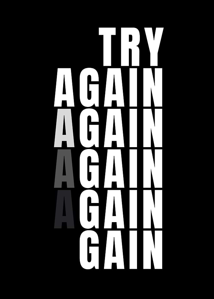 Try Again Motivational