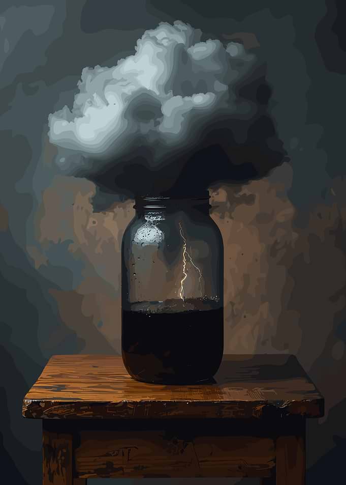 Storm in a Jar Still Life