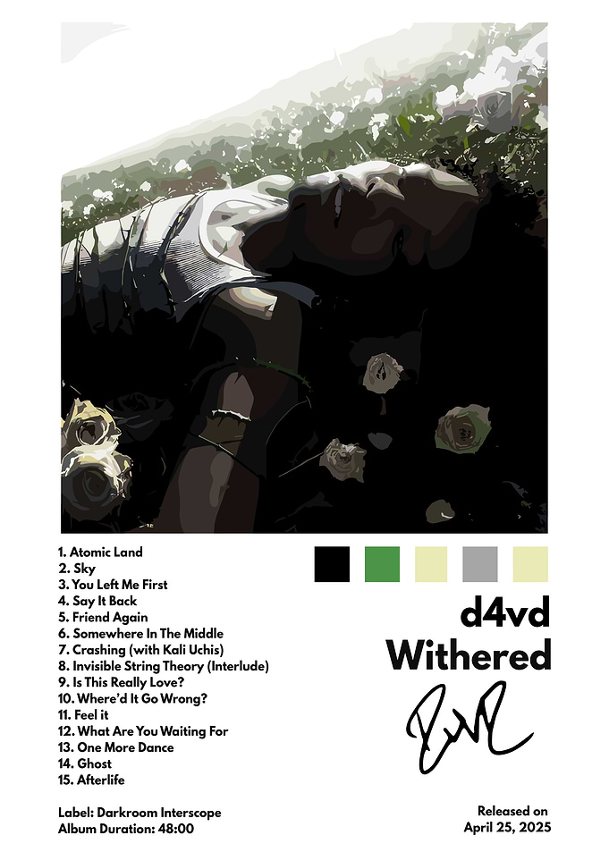 d4vd Withered Album Cover Art