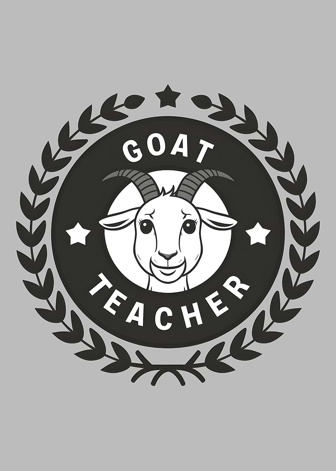 GOAT Teacher Funny Teacher Appreciation Emblem