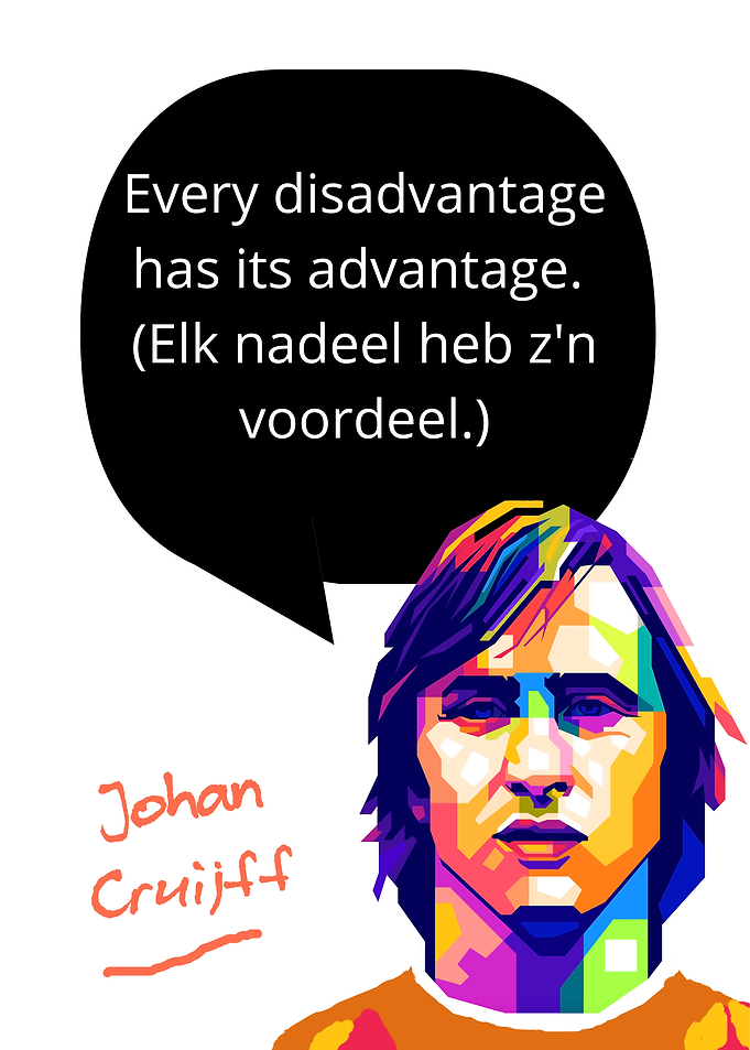 Johan Cruijff Quote Pop Art Portrait