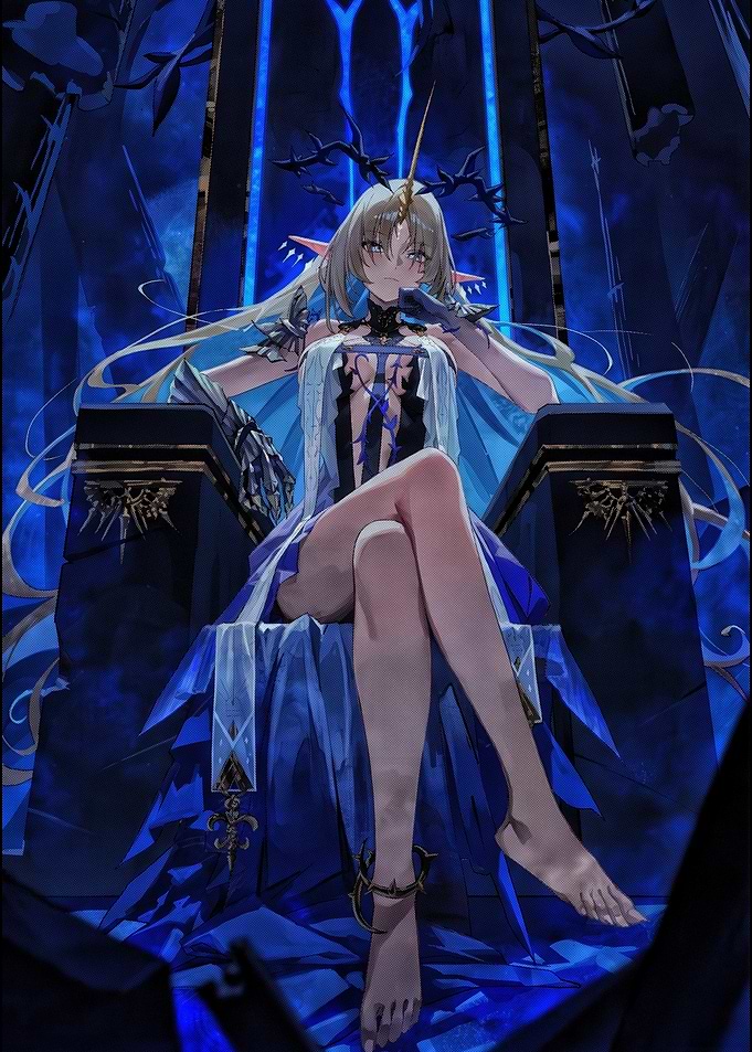 Anime Queen on Throne