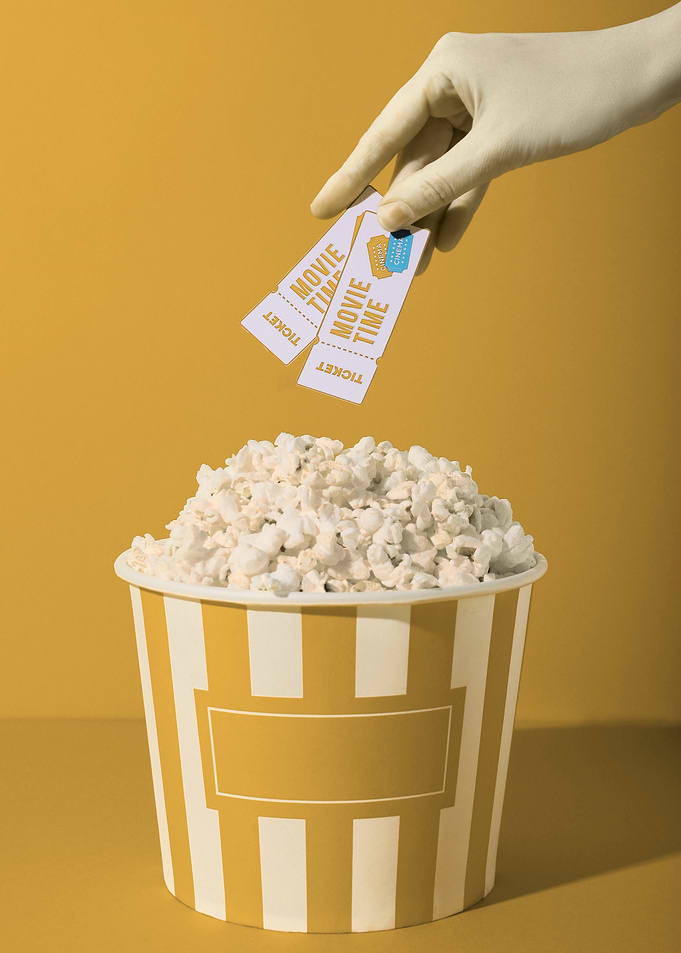 Movie Time: Popcorn and Tickets