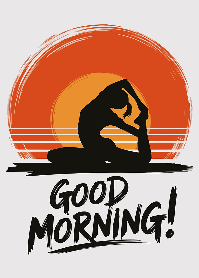 Good Morning Yoga Silhouette