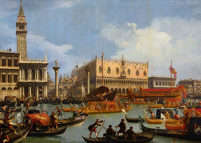 Venice Canal Scene Painting