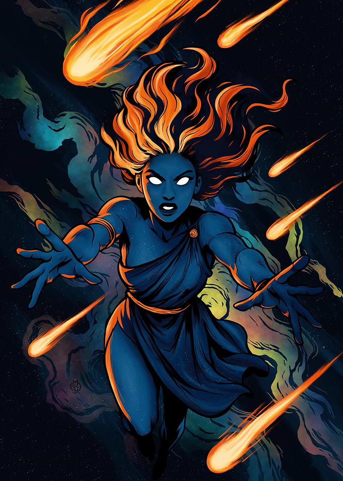 Celestial Meteor Goddess