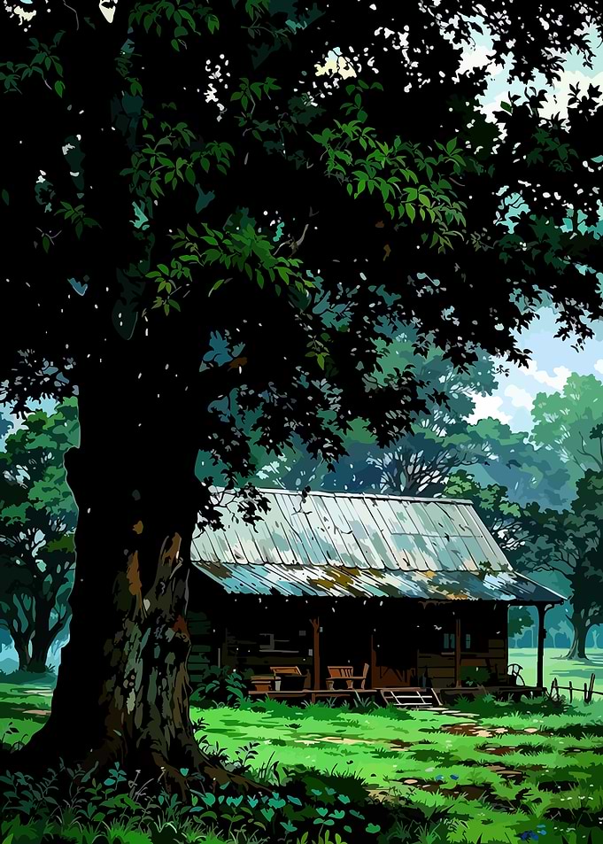 Cabin in the Woods Anime Style