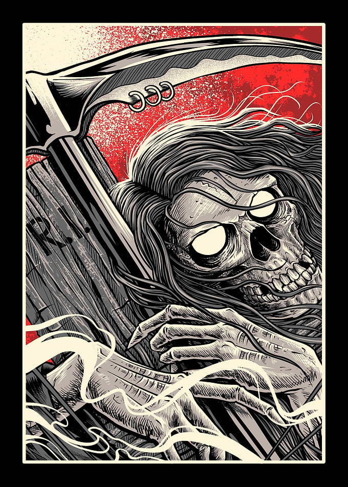 Grim Reaper Illustration