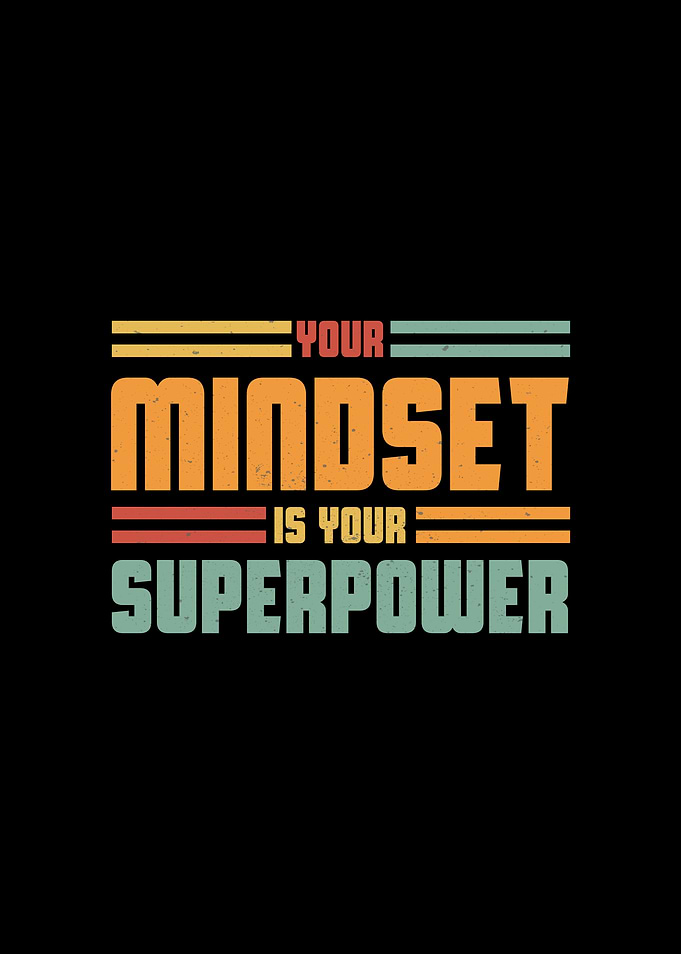 Mindset is Your Superpower Retro Design
