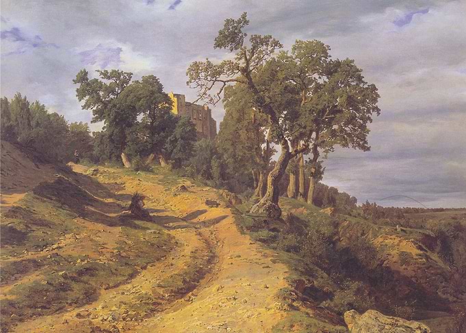 Landscape with Castle Ruins Painting