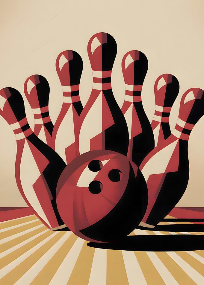 Bowling Ball and Pins