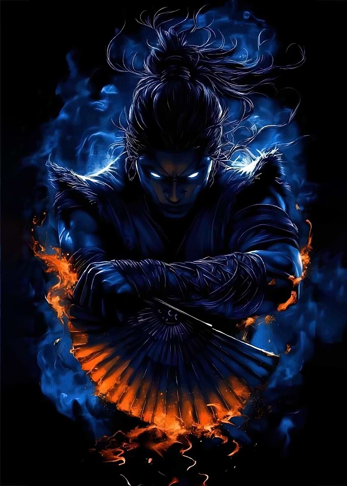 Blue Ninja Fan