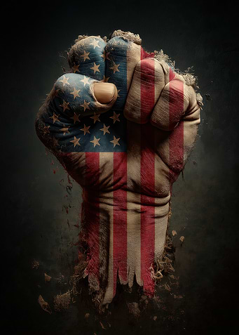 American Flag Fist