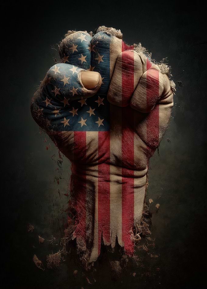 American Flag Fist
