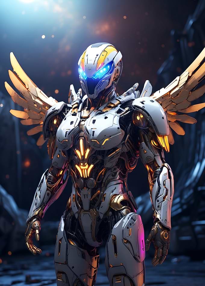 Bird in cyborg body #1