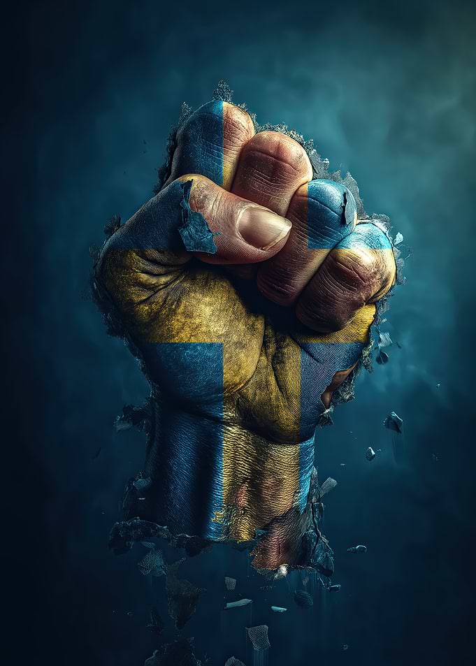 Swedish Flag Fist